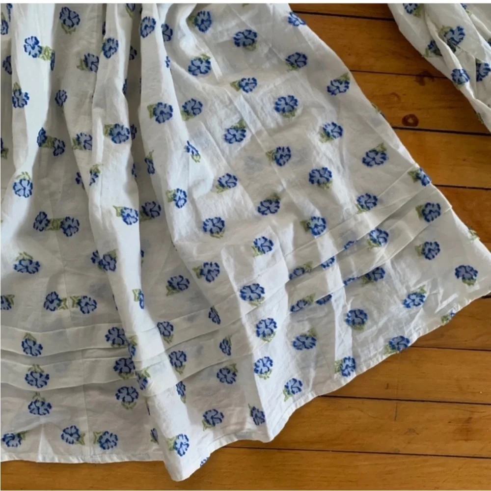 Urban outfitters Jai Embroidered Babydoll Mini Frock Dress - Picture 5 of 6